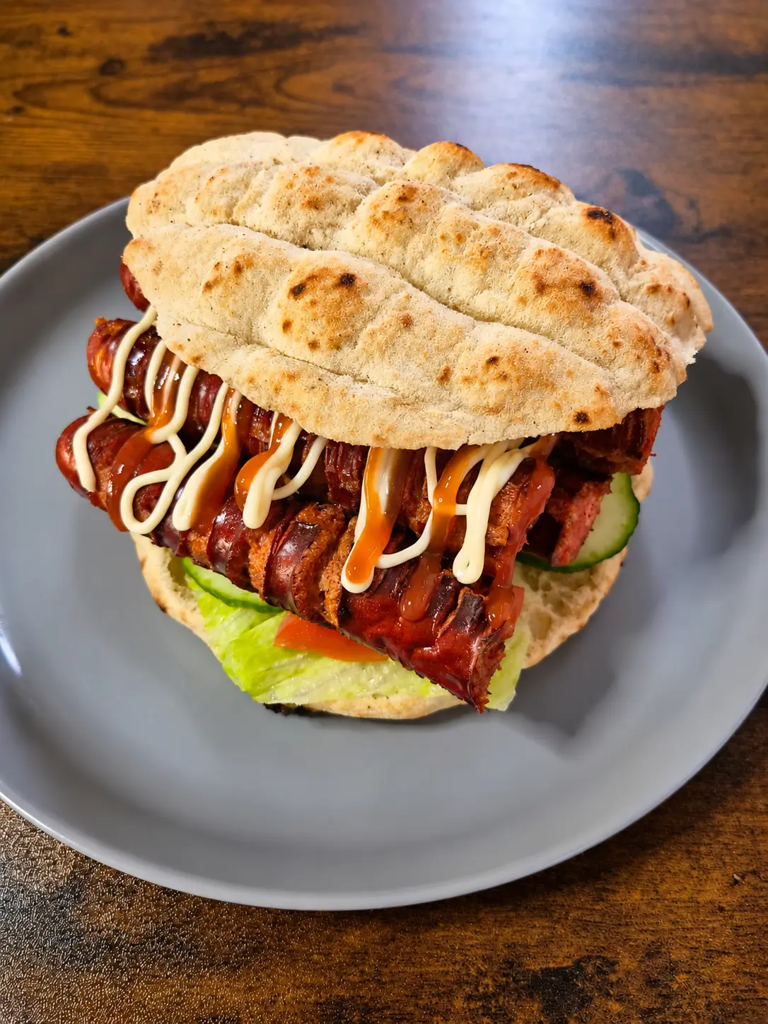 Grillworst Burger Dhamin
